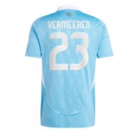 Camisa de time de futebol Bélgica Arthur Vermeeren #23 Replicas 2º Equipamento Europeu 2024 Manga Curta